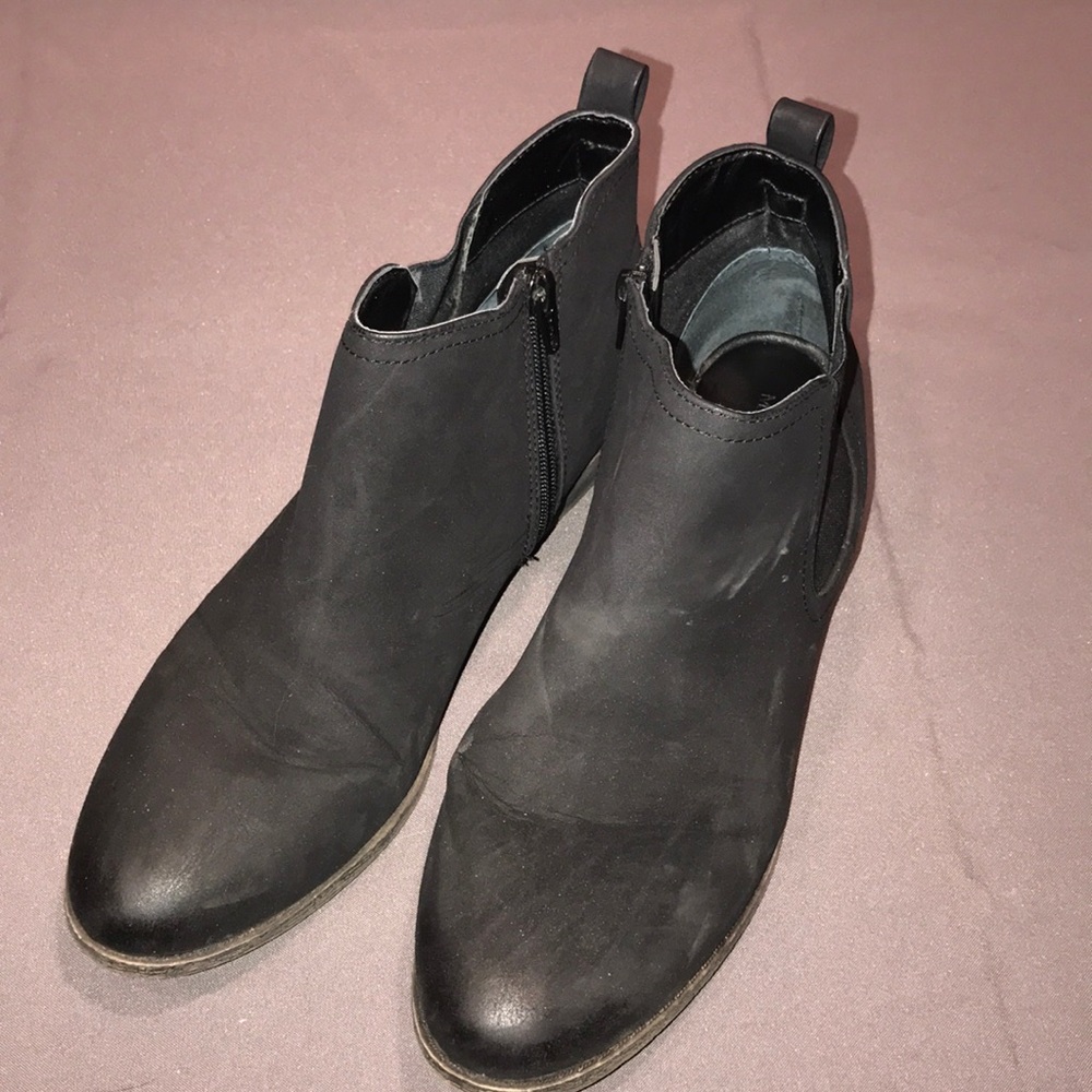 Black Zip Up Booties